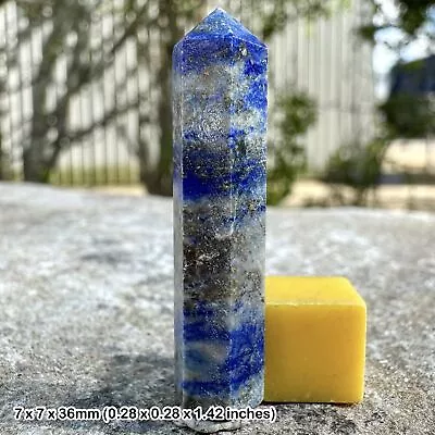 Lapis Lazuli Terminated Pencil - Genuine Spiritual Healing Crystal Mineral Stone • £3.60