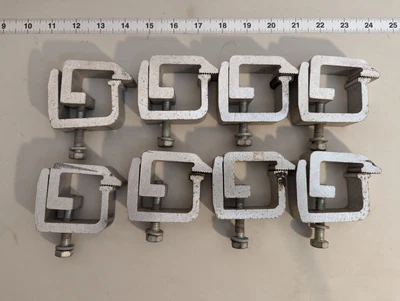 $22.22 • Buy Aluminum Truck Bed Rack Cap Topper Camper Canopy Shell Utility C Clamp Set Of 8