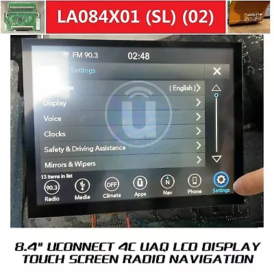 For 18-22 Jeep Grand Cherokee 8.4 Uconnect LCD Touch Screen Radio Navigation NEW • $113.98