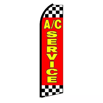 AC SERVICE Advertising Flutter Feather Sign Swooper Banner Flag Only • $20.95