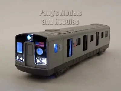 7 Inch New York City MTA Subway Train  Lights & Sounds 1/100 Scale Diecast Model • $19.99