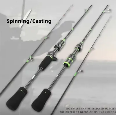 Fishing Rod Ultra Light Carbon Fiber Spinning/casting Fishing Rods Travel Poles • $27.83