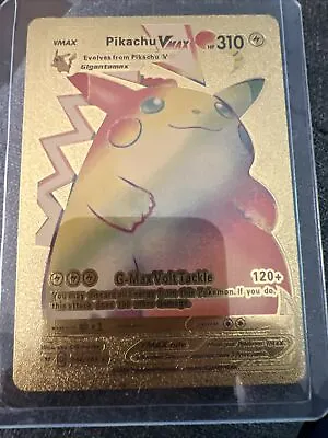 $1.25 • Buy Pokemon Pikachu Vmax Gold Foil Art Card HP310 044/185.  C
