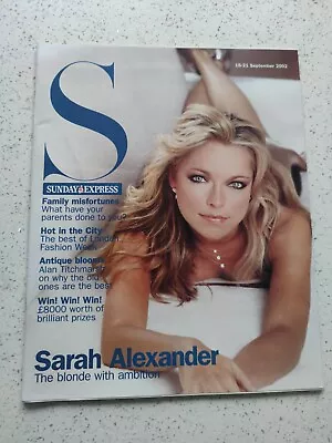 S Mag 15-9-2002 SARAH ALEXANDER/Paulina Rubio/Diana Appleyard/Jayne Middlemiss • £12