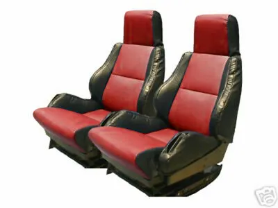 For Chevy Corvette C4 Sport Type5 1984-1993 Black/red Iggee Custom Seat Covers • $159