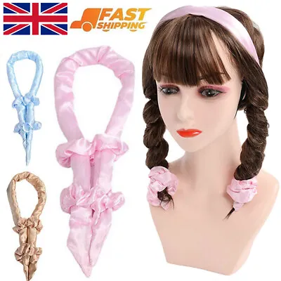 Silk Ribbon Hair Curlers Heatless Curling Rod Headband Wave Formers For Lazy UK • £3.99