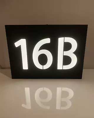 £122.94 • Buy Custom Made Illuminated LED Light Street House Number Sign