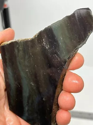 Velvet Aka Peacock Obsidian Slab Lapidary Cabbing Carving Chakra Reiki • $17