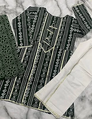 Pakistani Chunri Plazzo Suit Ready Made • £20