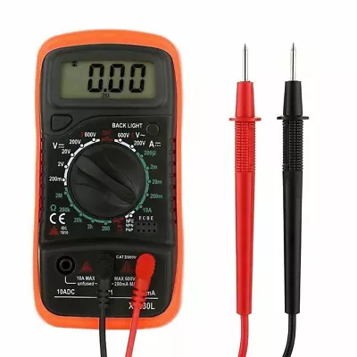 LCD Digital Multimeter Voltmeter Ammeter AC DC OHM Current Circuit Tester Buzzer • £7.95