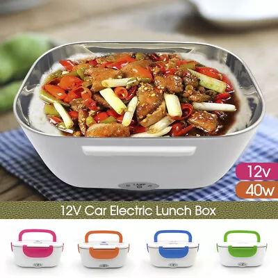 $23.75 • Buy Portable Electric Heated Car Plug Heating Lunch Box Bento Food Warmer 12-24V AU