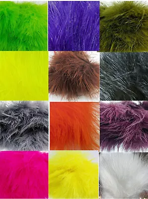 Multi Color Turkey Marabou Good Blood Quill 4  50 Pc -You Pick Color • $8.99