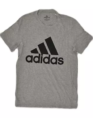 ADIDAS Mens Graphic T-Shirt Top Small Grey Cotton XO14 • £11.43