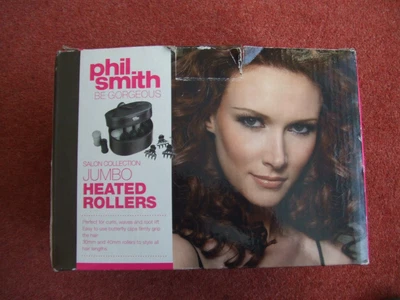 £14.99 • Buy Phil Smith Be Gorgeous Heated Rollers In Case With Clips And Pins - Complete EUC