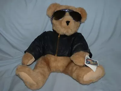 Vintage 1992 Vermont Teddy Bear Harley Davidson Fully Poseable Jointed With Tags • $45.50