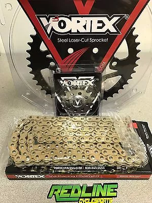 Vortex 520 Gold Chain Sprocket Kit   Front And Rear For 2007-2021 Honda CBR600RR • $161.99