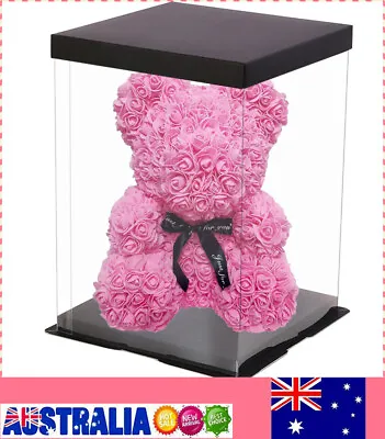 $23.44 • Buy Cute Rose Bear 25CM Rose Teddy Bear Foam Valentines DAY & BIRTHDAY GIFT New AU
