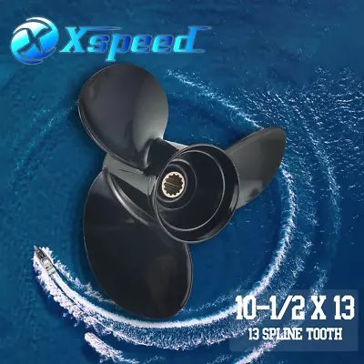 10-1/2x13 Aluminum Propeller For Mercury 25-70hp Engine 13 Spline ToothRH • $69.99