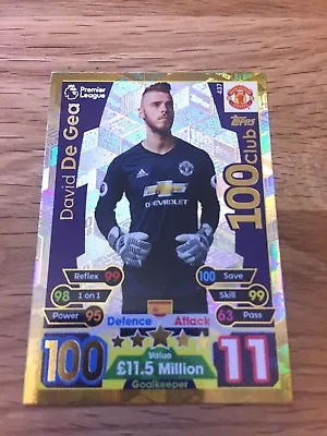 Match Attax 17/18 Choose Your 100 Club From List • £1.75