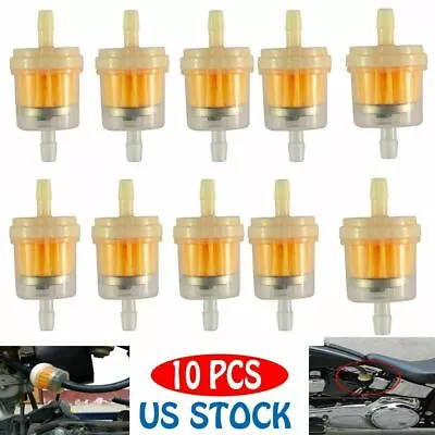 10Pcs 1/4  In Line Fuel Gas Filter For Briggs & Stratton Plastic Small Engine US • $7.69