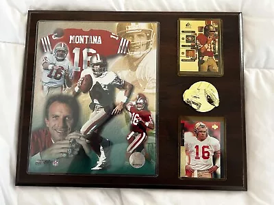 2004 Joe Montana 49ers Photo File & Score Trading Card Collage Frame Set • $30