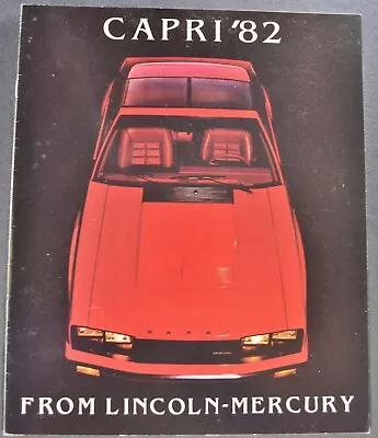 1982 Mercury Capri Catalog Brochure Black Magic RS GS Excellent Original 82 • $5.95