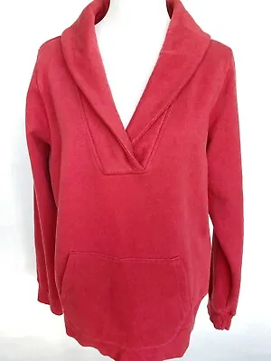 Merona Womens Red Shawl Collar Sweater Sweatshirt Top Size XXL Comfy Soft Warm • $21.99