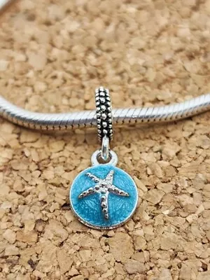 Authentic Turquoise Starfish Ocean Sea Dangle European Charm Bead • $11