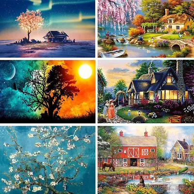 $12.49 • Buy 5D DIY Full Drill Diamond Painting Embroidery Cross Stitch Home Art Decor Gifts