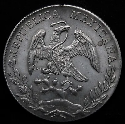 8 Reales 1893 Mo-Am Mexico Republic. KM-377.10 UNC • £195