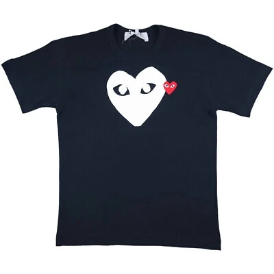 £25 • Buy Comme Des Garcons CDG Play Women's Black Short Sleeve Tshirt Size Medium