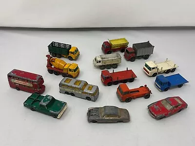 Lot Of 14 Old Matchbox Cars. Most Are For Repair. • $14.99