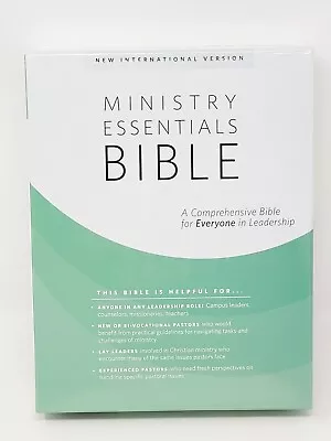 Ministry Essentials Bible NIV Comprehensive Bible For Everyone Black Leather • $39.99