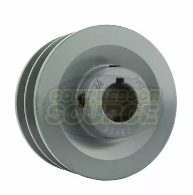 Cast Iron 3.5   Dual Groove Belt B Section 5L Shaft Pulley With 7/8   Sheave • $44.95