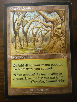 MTG Urza's Saga Gaea's Cradle Rare Land Lightly Played - Excellent Condition #6 • $739.99