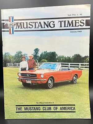 Mustang Times Magazine JANUARY 1983 Mustang Club Of America • $6.49