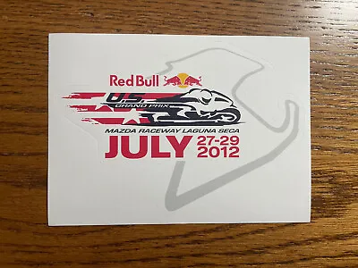 Limited Edition Red Bull Mazda Raceway Laguna Seca Moto GP 2012 Sticker • $5