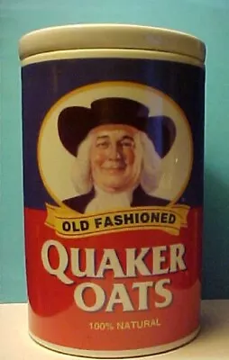 Quaker Oats Ceramic Cookie Jar 120th Anniversary 1877-1997 Limited Ed • $66