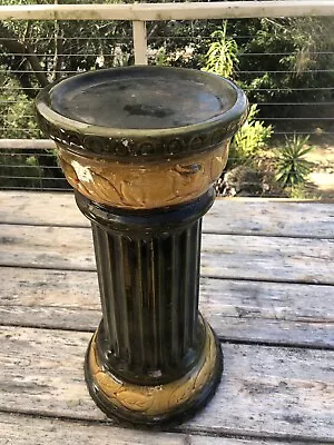 Vintage Ceramic Plant Stand 44cm High 23cm Top Diameter . • $45