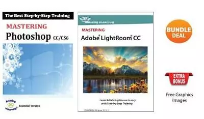 $39.95 • Buy Learn Adobe Photoshop CC/CS6 And Lightroom CC Bundle DVD Training Courses