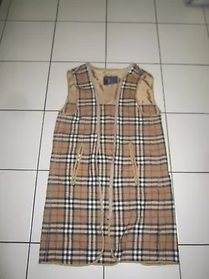 VINTAGE Burberry's Burberry Trench Coat Liner  Nova Check Wool Warmer • $52.50