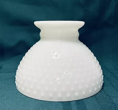 Vtg • Lamp Shade • Milk Glass • Hobnail • 5.5” Tall 2.5” Fitter • Granny Core • $21.50