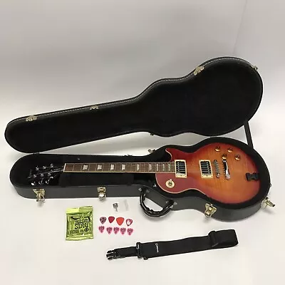 Epiphone Les Paul Model Red Sunburst Electric Guitar With Case Right Hand • $476.99