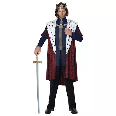 Mens Royal Storybook King Medieval Costume Size S/M • $37.40