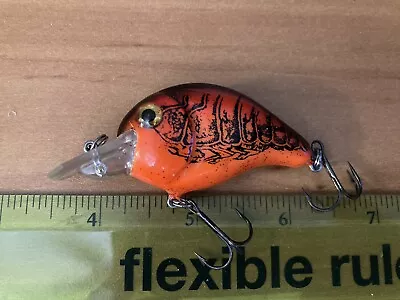 Vintage Pre Rapala Norman Thin N Glitter Red Craw Bass Musky Fishing Lure • $23.49