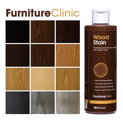 Wood Stain For Indoor & Outdoor Wood - One Coat  - Many Colours • £13.95