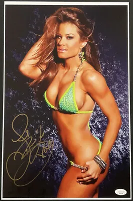 BROOKE TESSMACHER Signed Autographed 11x17 Photo TNA Wrestling JSA SS46798 • $99.95