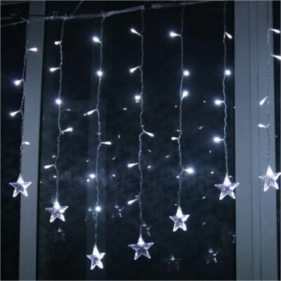 $14.87 • Buy LED String Fairy Curtain Lights Twinkling Star Window Wedding Party Christmas US
