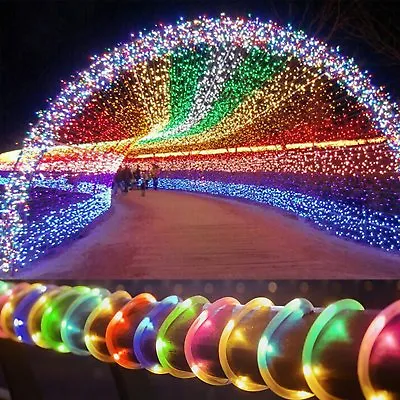 $19.99 • Buy 12M Solar Powerd LED Strip Rope Fairy String Lights Christmas Outdoor DIY Decor