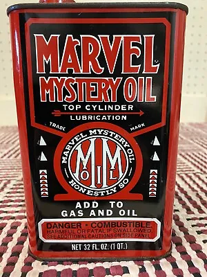 Lot Of 6 Marvel Oil Company 1 Qt Square Metal Cans • $40